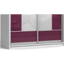 Шкаф-купе Боско 10 White/Bordeaux