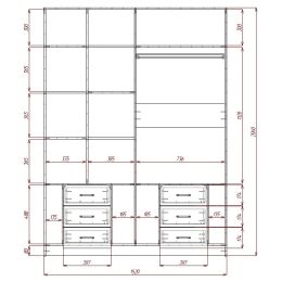 Шкаф АйМеб 18 (Модерн) глянцевый МДФ