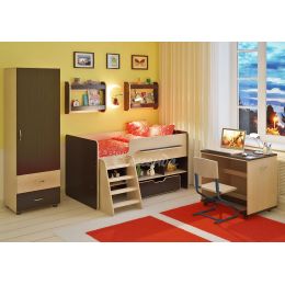 Детская комната Легенда 11 с полками